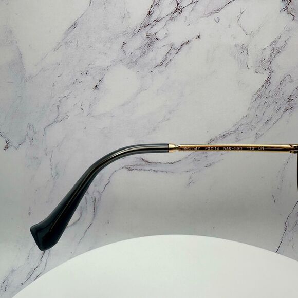 New MIU MIU Sunglasses Gold Rimless Wrap Square Oversized MIU MIU Logo Italy - Picture 9 of 16